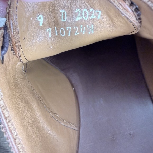 Allen Edmonds Cap-Toe Oxfords Men's 9D Walnut Brown Leather - Picture 13 of 13